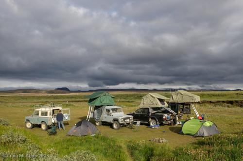 Icelandic campsite